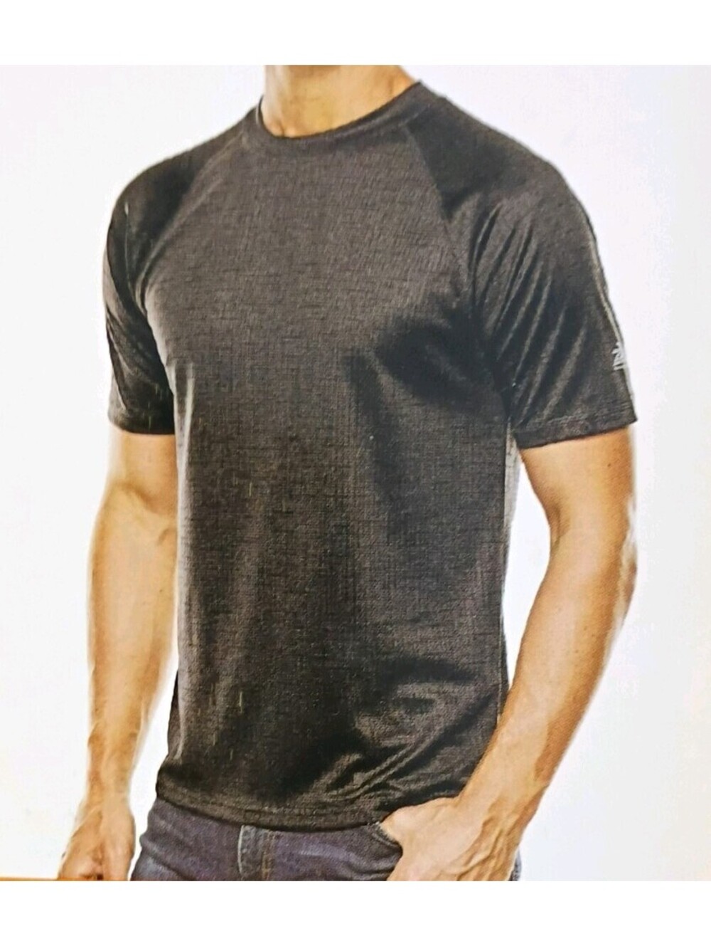 zeroxposur mens t-shirt XL black new comfort stretch ups 50+ protection